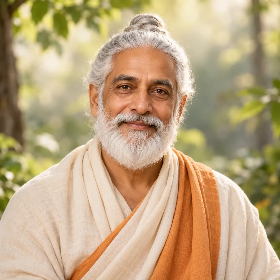 Rishi, the warm fictional traditional sage avatar